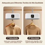 Controles com 2 velocidades da SecaBox (ajuste por tipo de tecido)